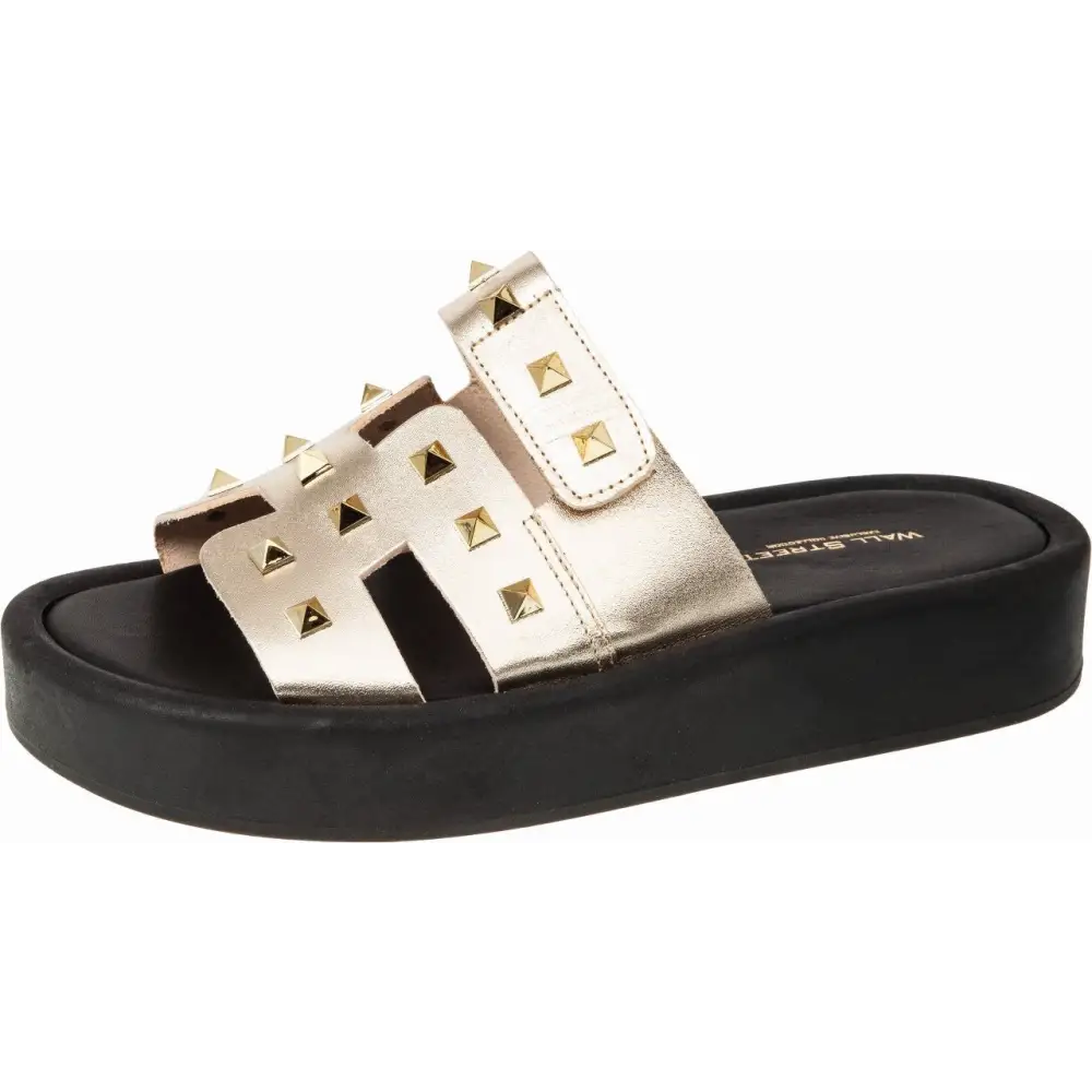 153-25026 Gold - SLIDES - ss25 • WOMEN SHOES