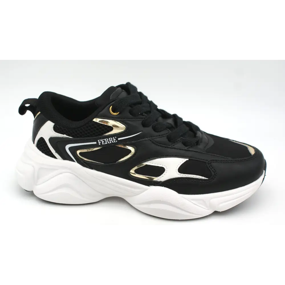 238-25354 White/black - SNEAKERS - ss25 • WOMEN SHOES