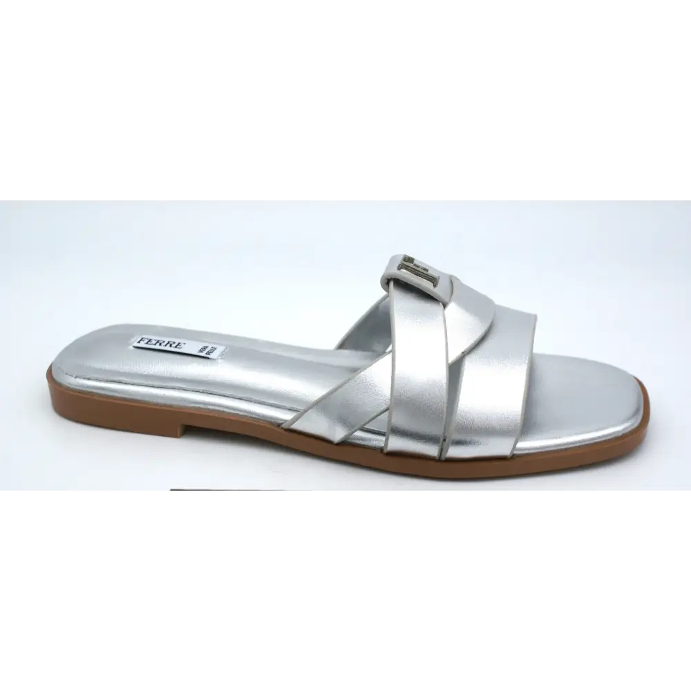 238-25359 Silver - SLIDES - ss25 • WOMEN SHOES