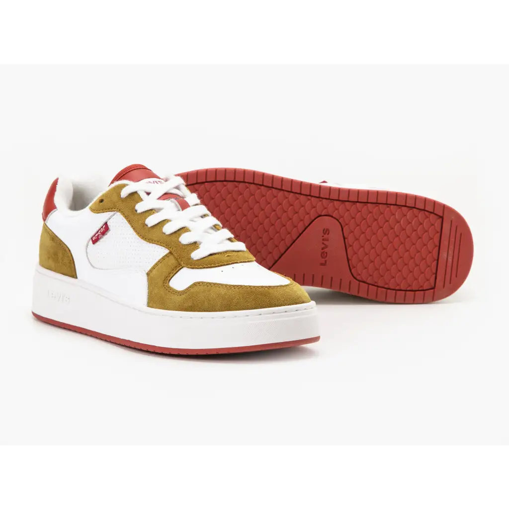 270-23510 White-camel - MEN SNEAKERS - AW23/24 • MEN SHOES