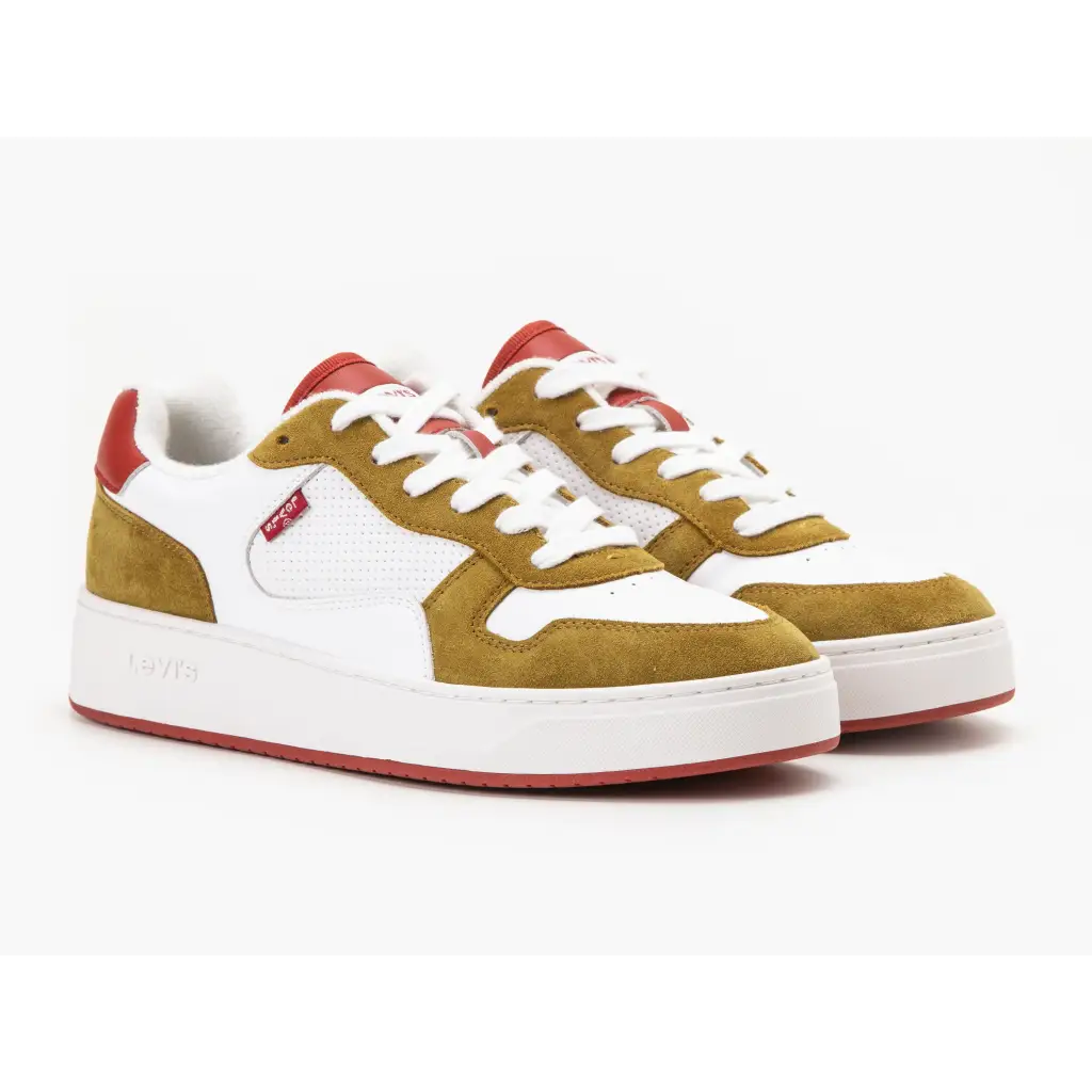 270-23510 White-camel - MEN SNEAKERS - AW23/24 • MEN SHOES