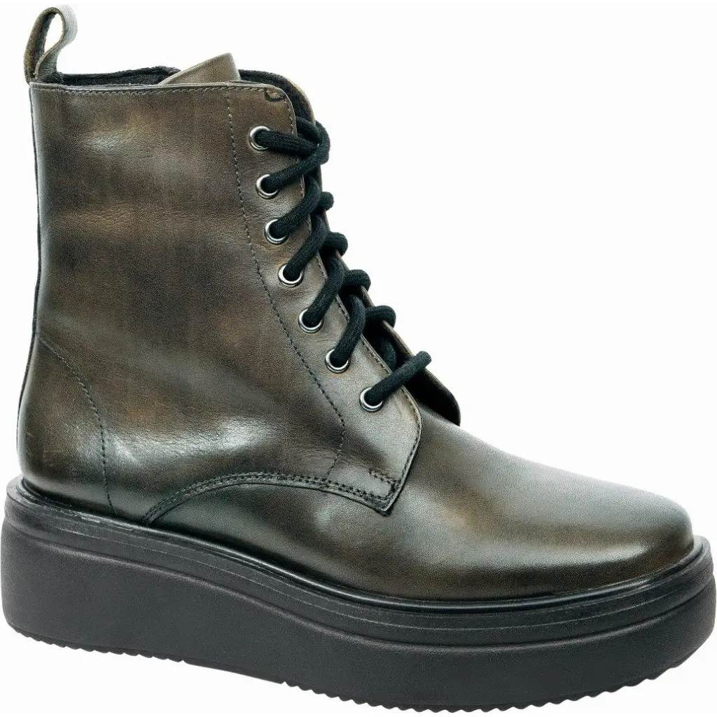 412-23524 Khaki - WOMEN BOOTS - AW23/24 • WOMEN SHOES