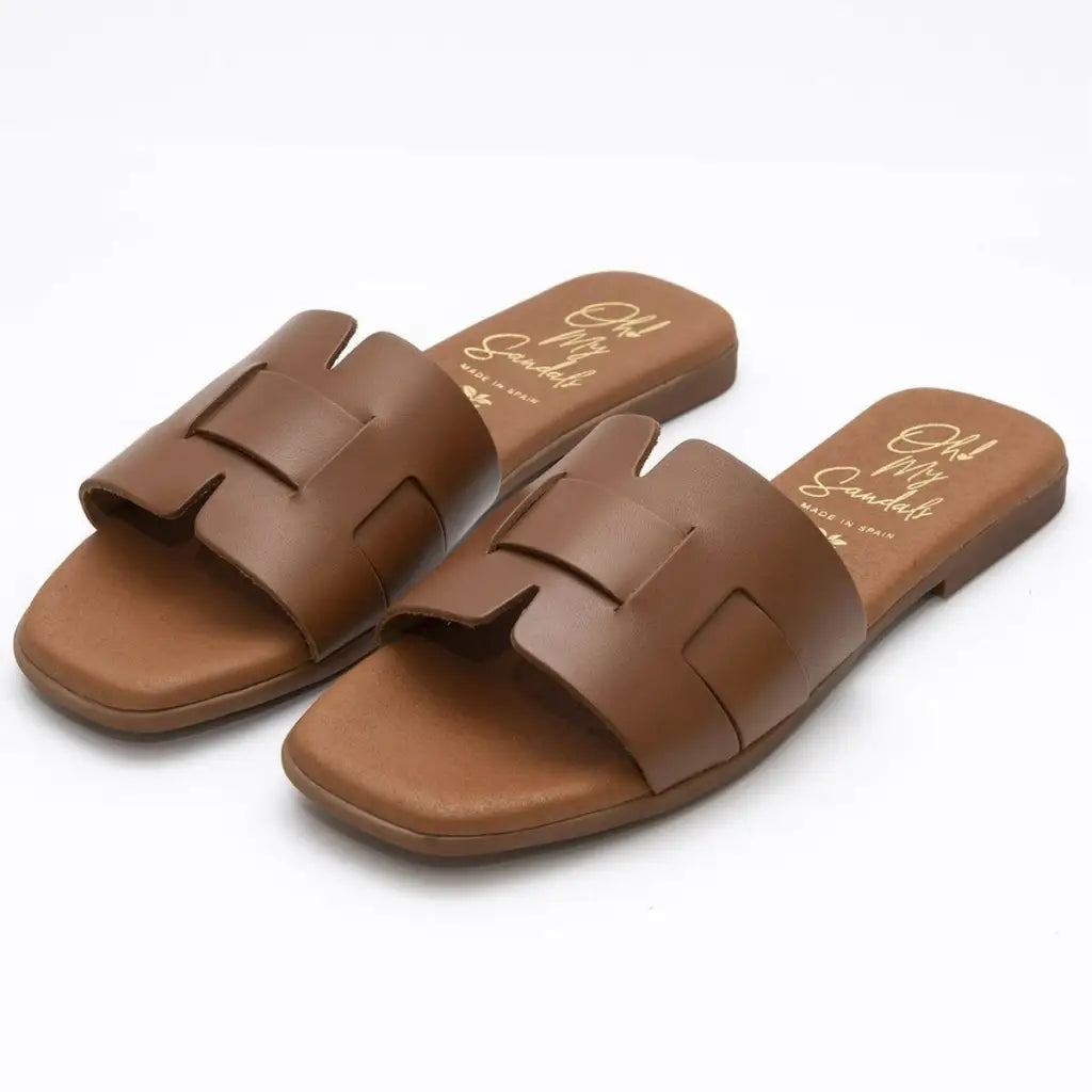 5315 Tan / Roble - SLIDES SS24 • WOMEN SHOES