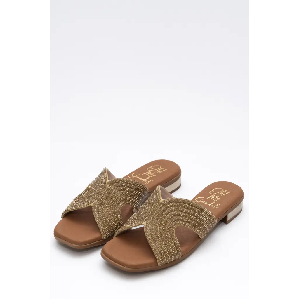 5341 Gold - SLIDES SS24 • WOMEN SHOES