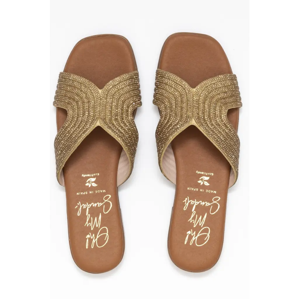 5341 Gold - SLIDES SS24 • WOMEN SHOES