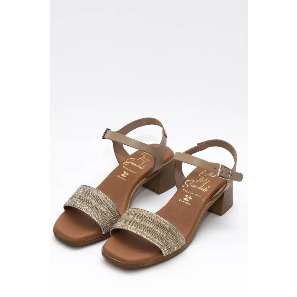5352 Taupe - HEEL SANDALS SS24 • WOMEN SHOES