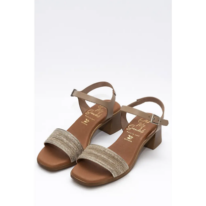 5352 Taupe - HEEL SANDALS SS24 • WOMEN SHOES