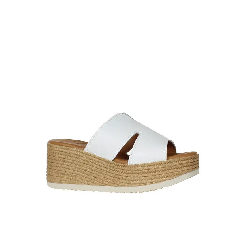 5444 White - SLIDES SS24 • WOMEN SHOES