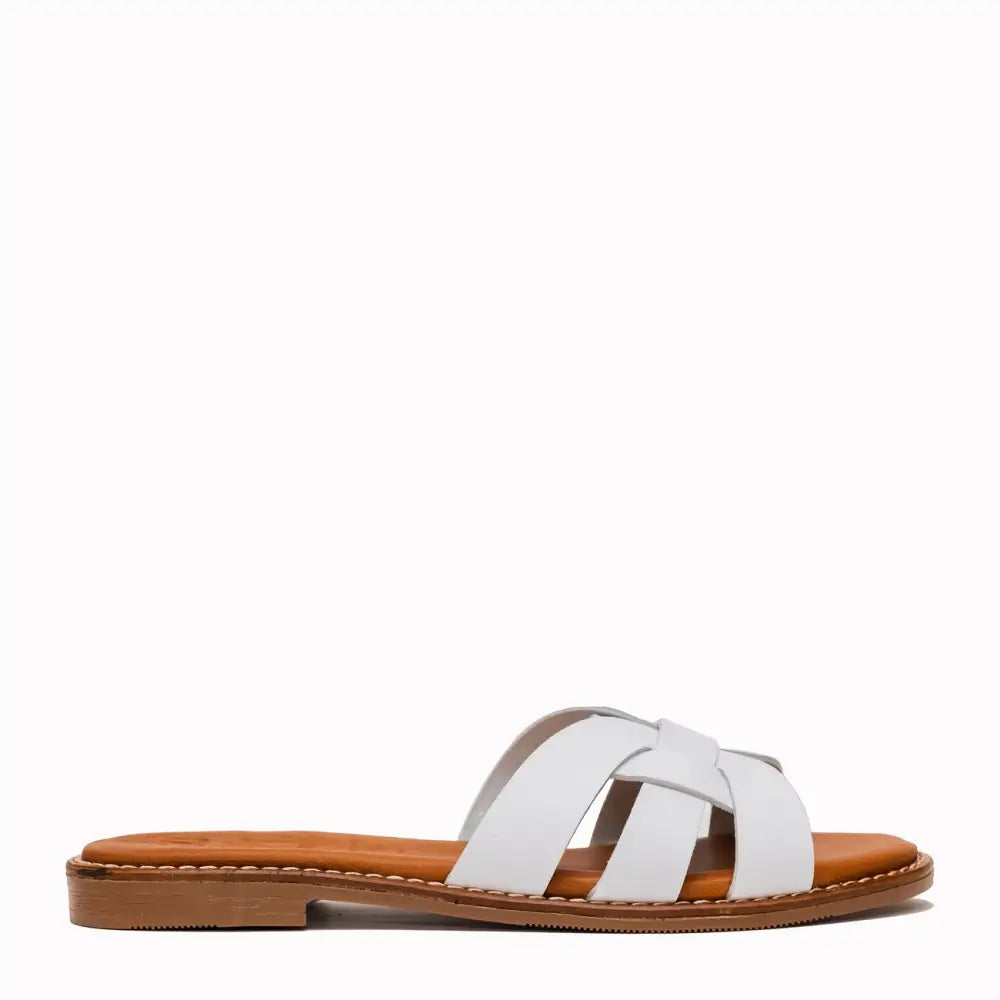 5570 White - SLIDES - ss25 • WOMEN SHOES