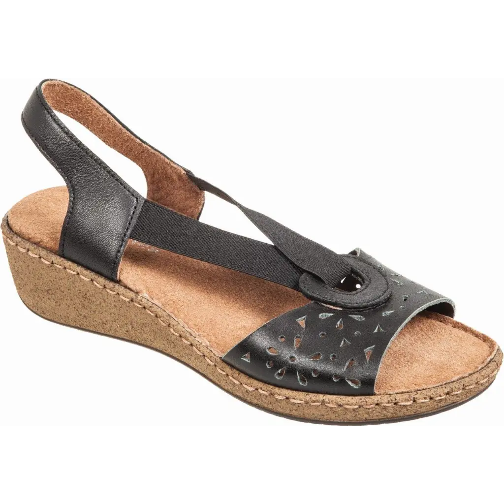 591-23025 Black - SANDALS - COMFORT • SS23 • WOMEN SHOES