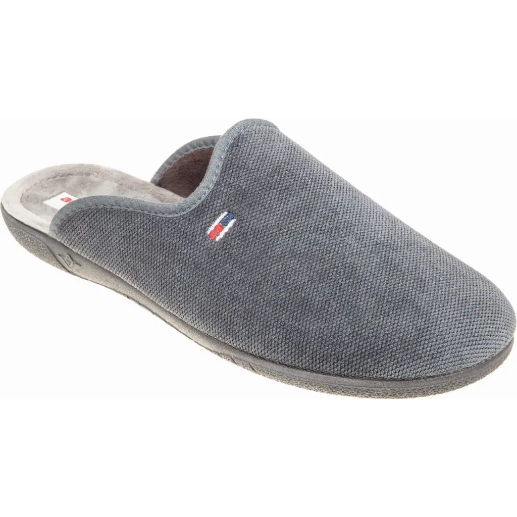 624-23505 Grey - MEN SLIPPERS - AW23/24 • MEN SHOES