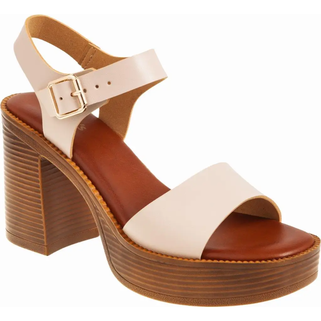 829 - 24017 Off White - HEEL SANDALS - SS24 • WOMEN SHOES