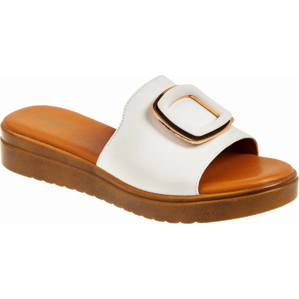 829 - 24021 White - SLIDES - SS24 • WOMEN SHOES