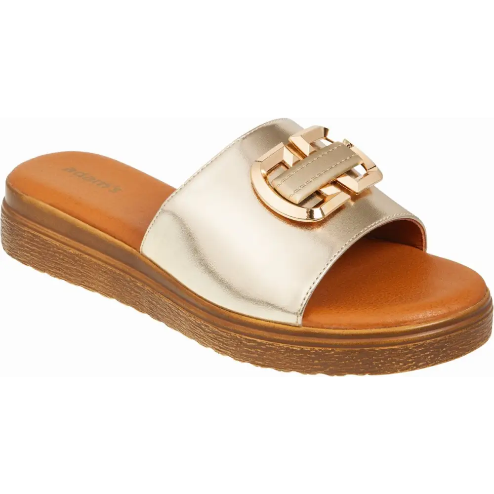 829-25018 Gold - SLIDES - ss25 • WOMEN SHOES