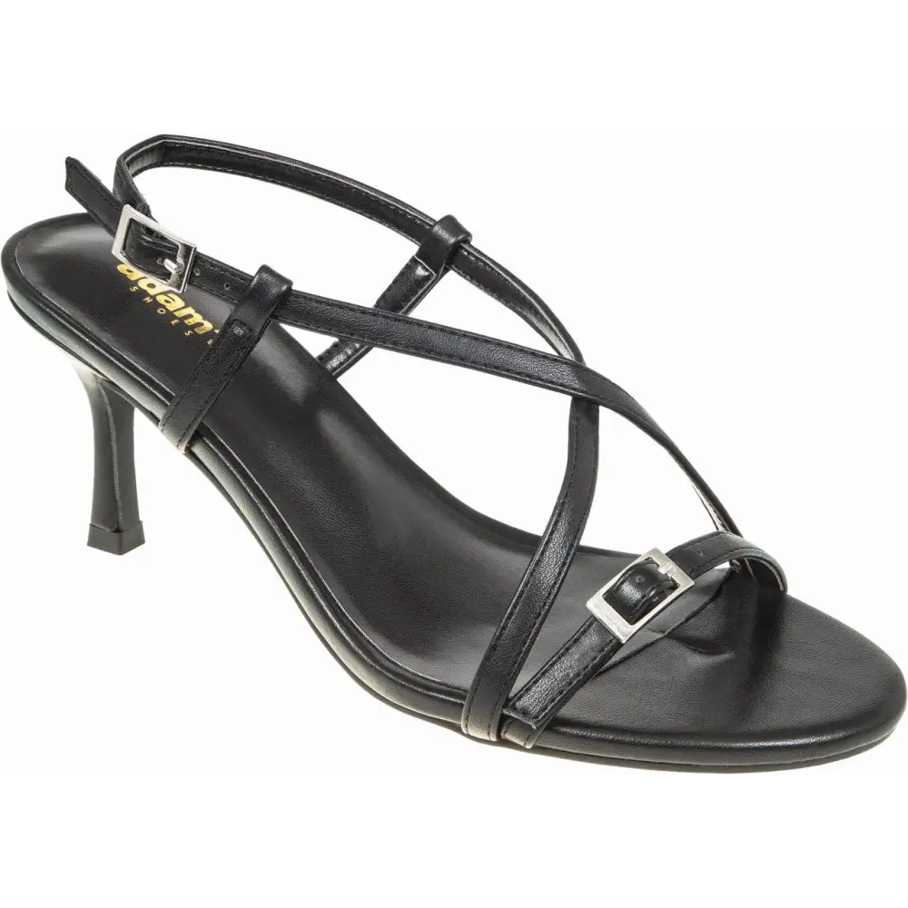848-25033 Black - HEEL SANDALS - ss25 • WOMEN SHOES