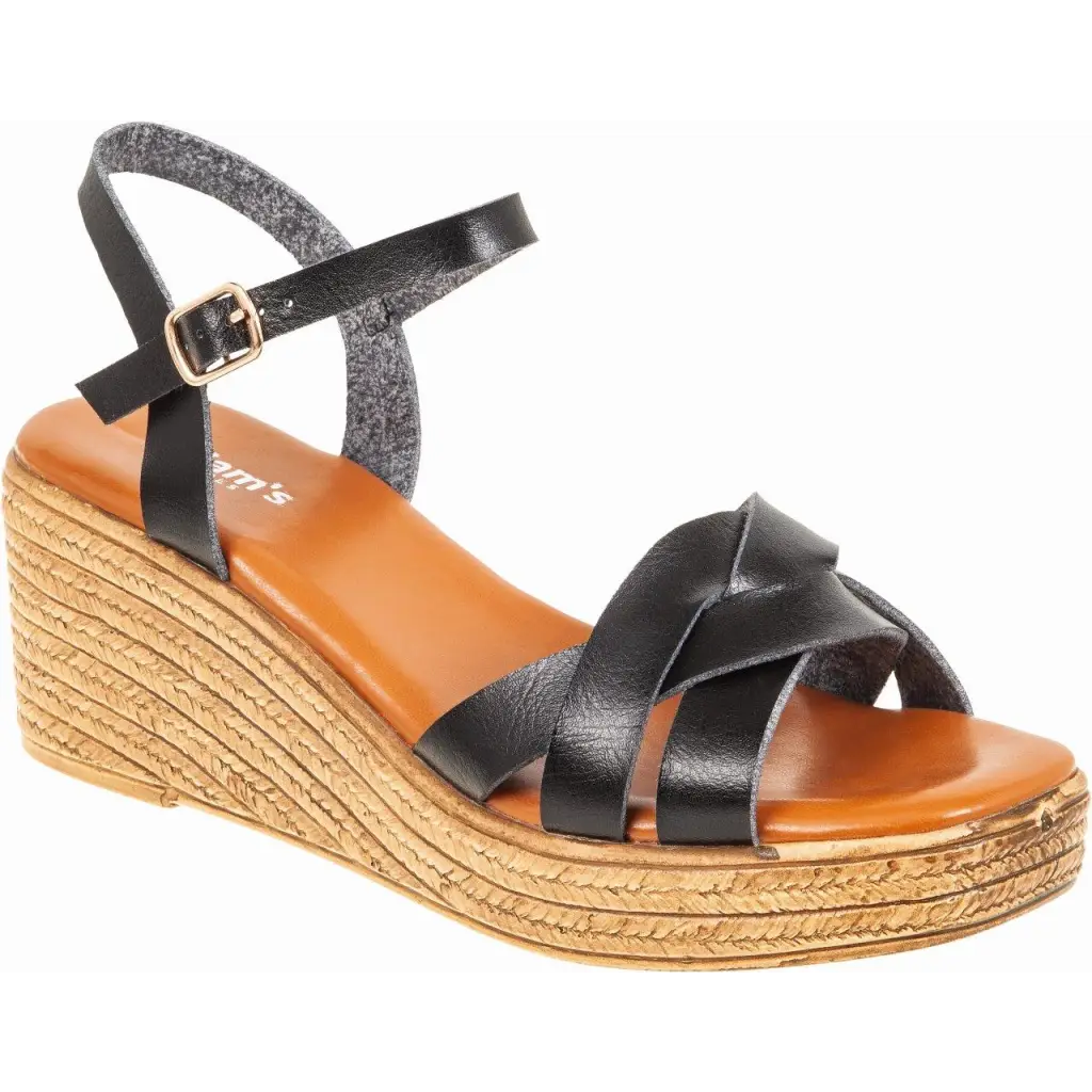 900 - 24002 Black - WEDGES SS24 • WOMEN SHOES