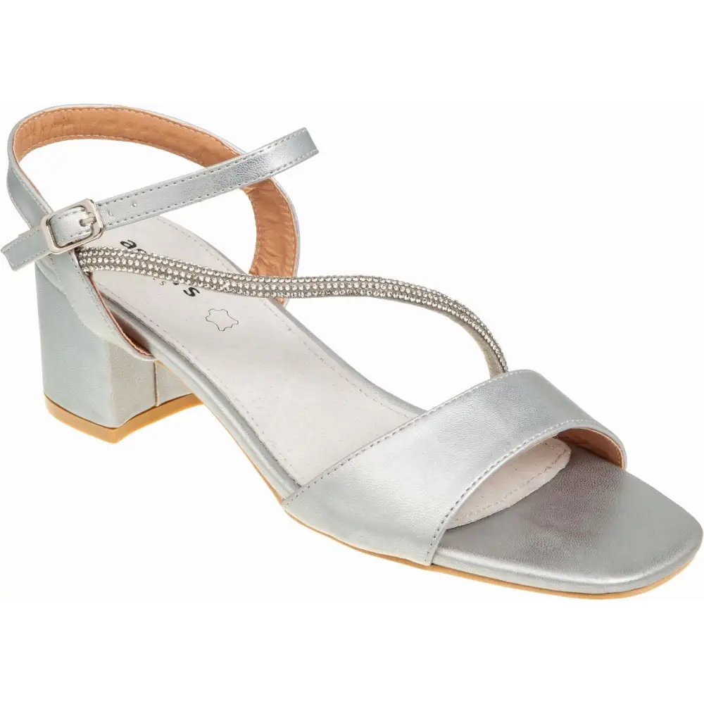 907-25015 Silver - HEEL SANDALS - ss25 • WOMEN SHOES