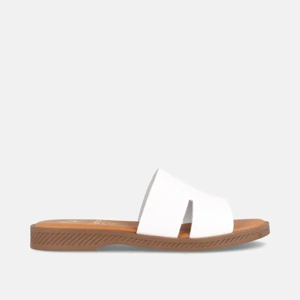 Ankara White - SLIDES - SS24 • WOMEN SHOES