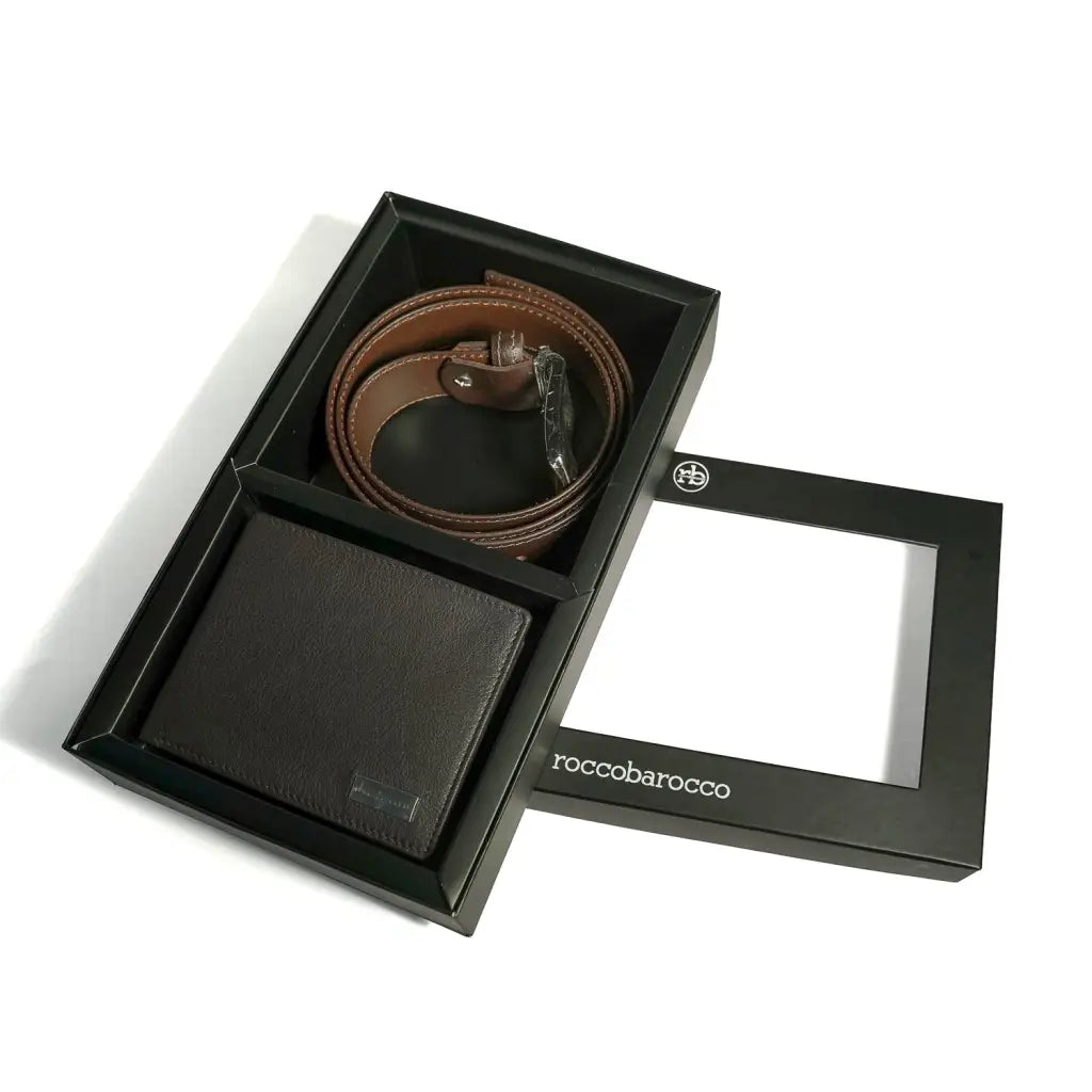 Rbrset02 Brown - MEN WALLETS - AW23/24 • MEN BELTS • MEN
