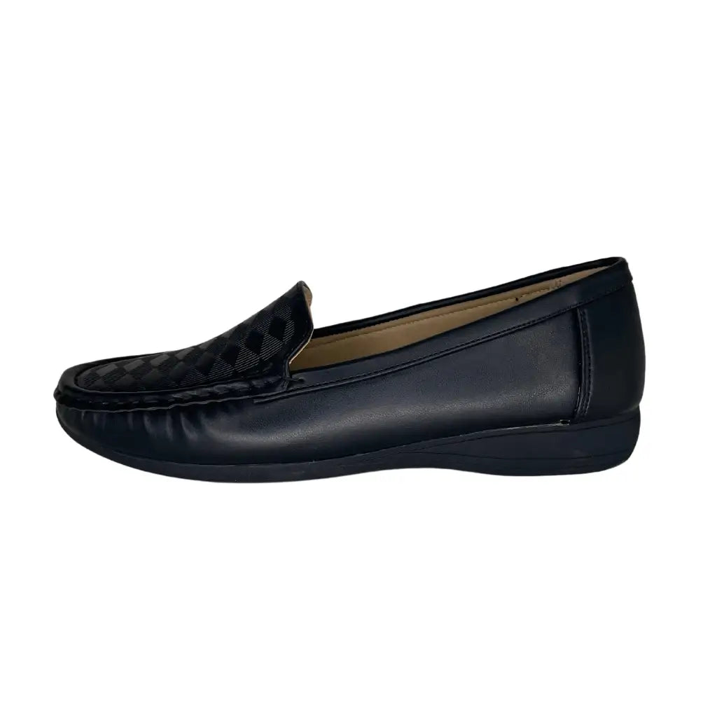 1005-6 BLACK - MOCASSINS