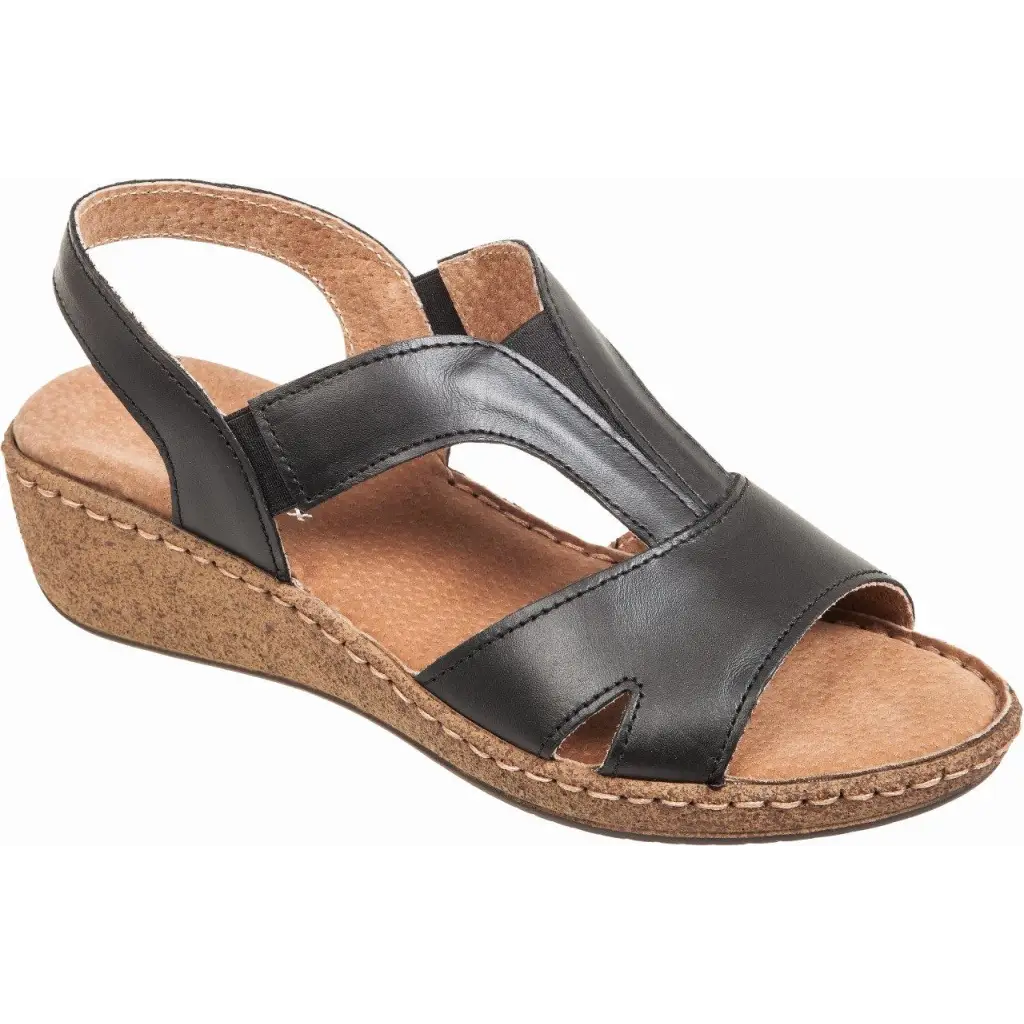 591-23007 Black - SANDALS - COMFORT • SS23 • WOMEN SHOES