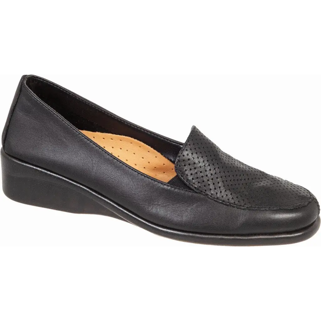 697-22011 BLACK - MOCASSINS