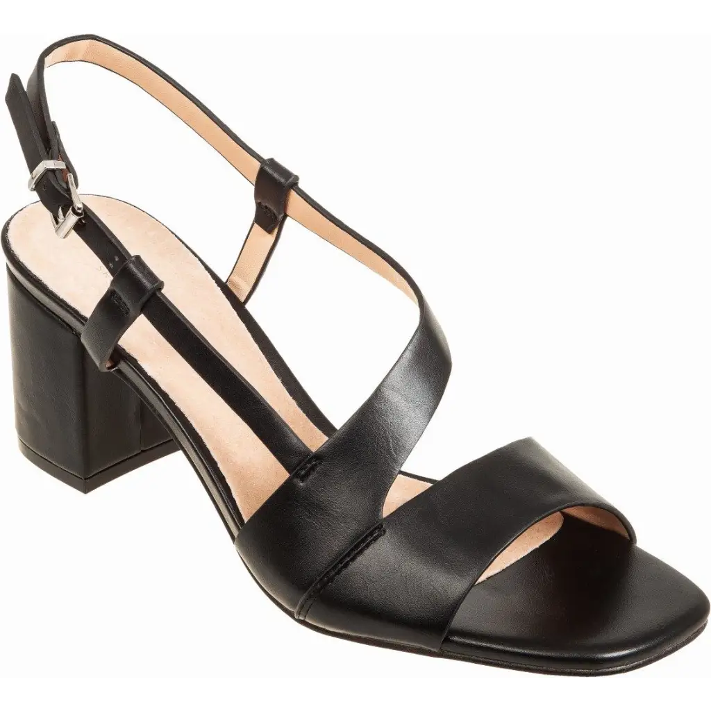 801-23008 BLACK - HEEL SANDALS