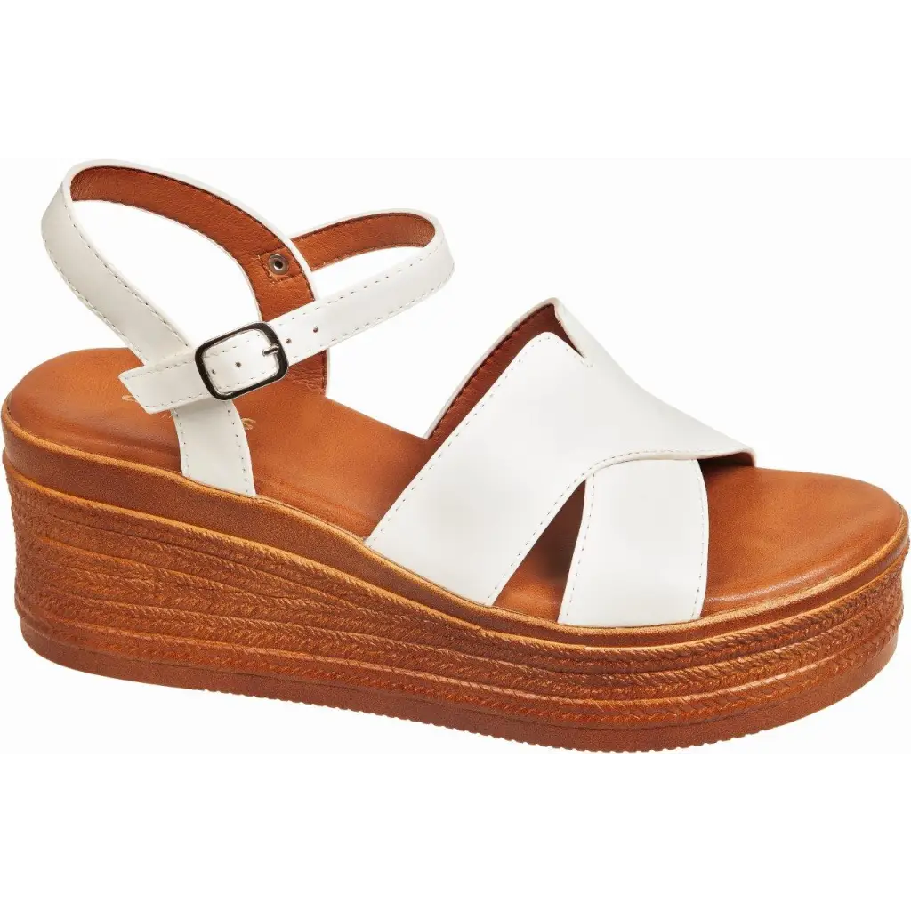 801-23031 WHITE - HEEL SANDALS