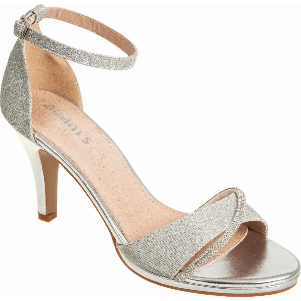 820-23007 SILVER - HEEL SANDALS
