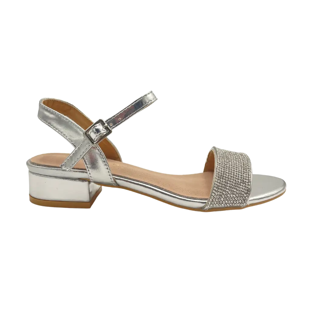 848-23031 SILVER - HEEL SANDALS