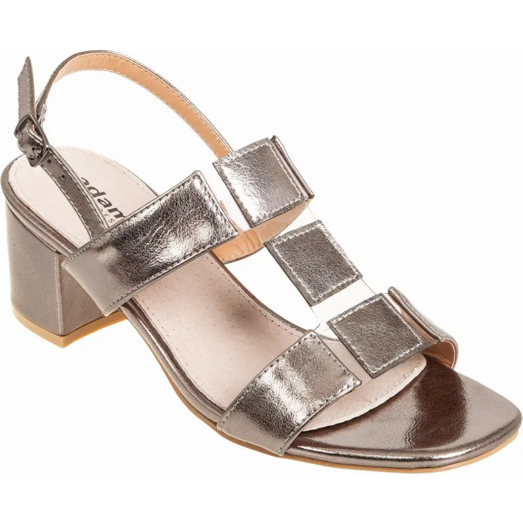 907-23004 SILVER - HEEL SANDALS