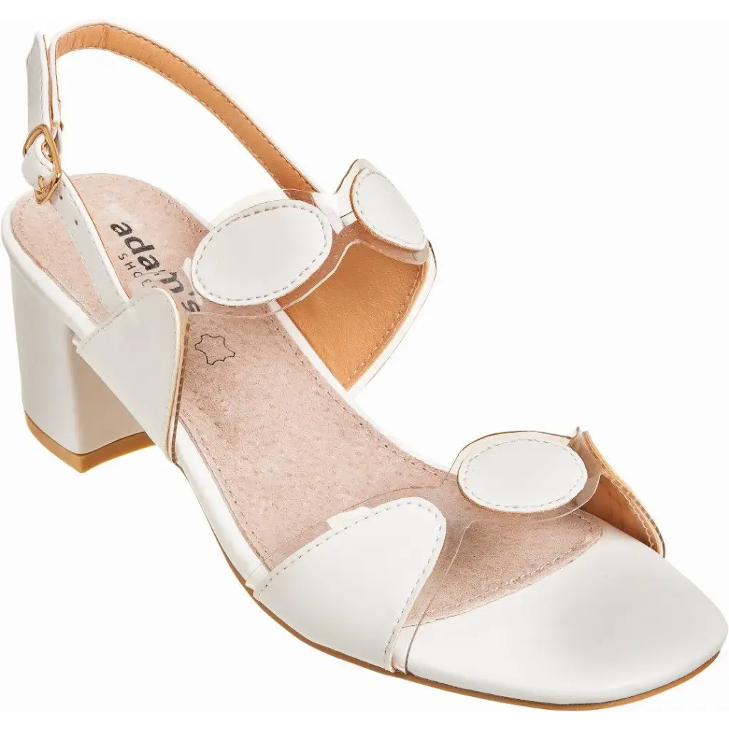907-23010 WHITE - HEEL SANDALS
