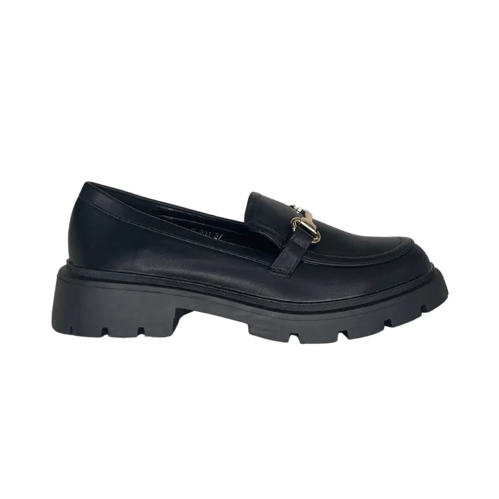 B-931 BLACK - MOCASSINS