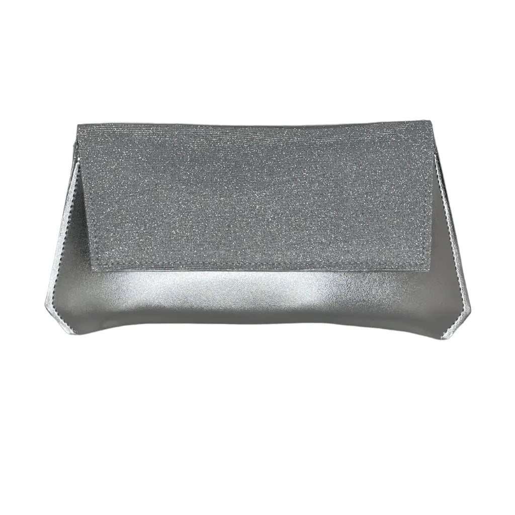 BAG SILVER GLITTER - CLUTCH BAGS