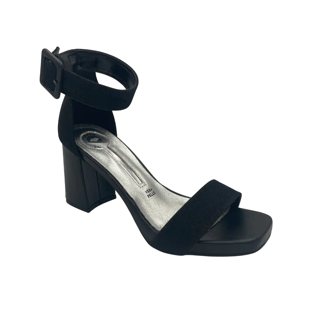 FB76 NERO - HEEL SANDALS