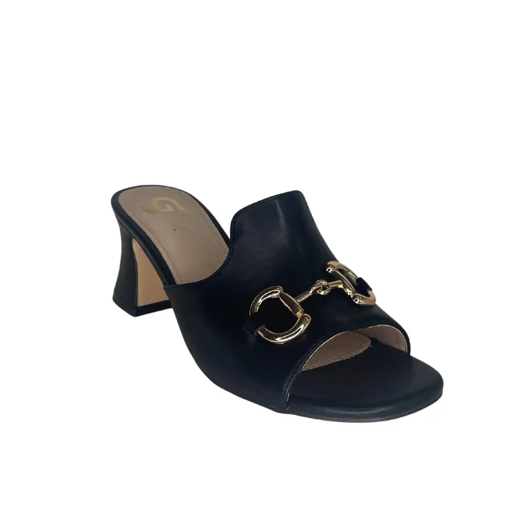 GD746 BLACK - HEEL SANDALS