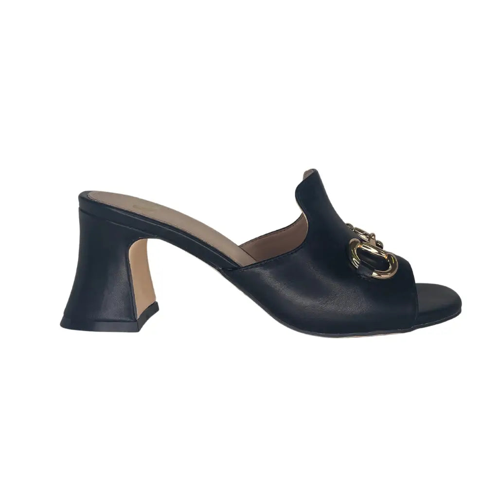 GD746 BLACK - HEEL SANDALS
