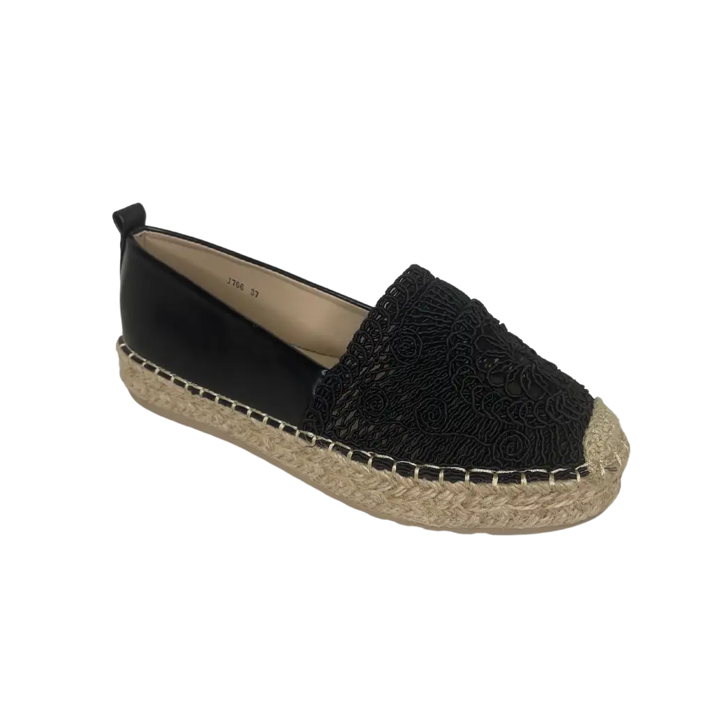 J766 BLACK - ESPADRILLES