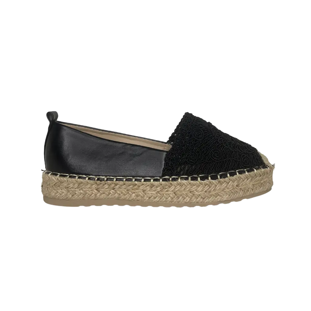 J766 BLACK - ESPADRILLES