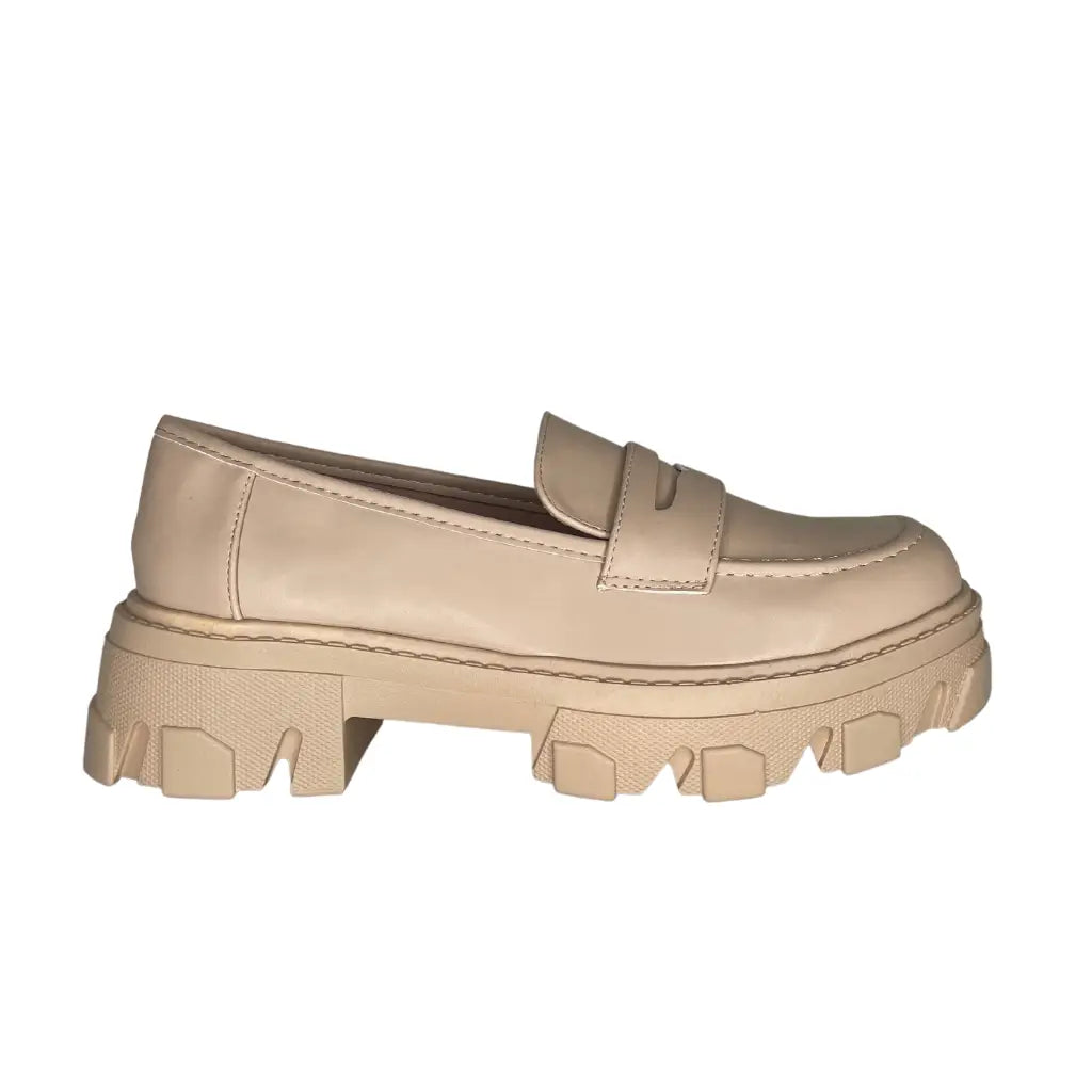 LS71-7 BEIGE - MOCASSINS