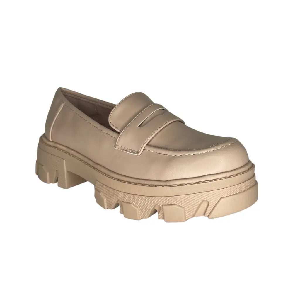 LS71-7 BEIGE - MOCASSINS