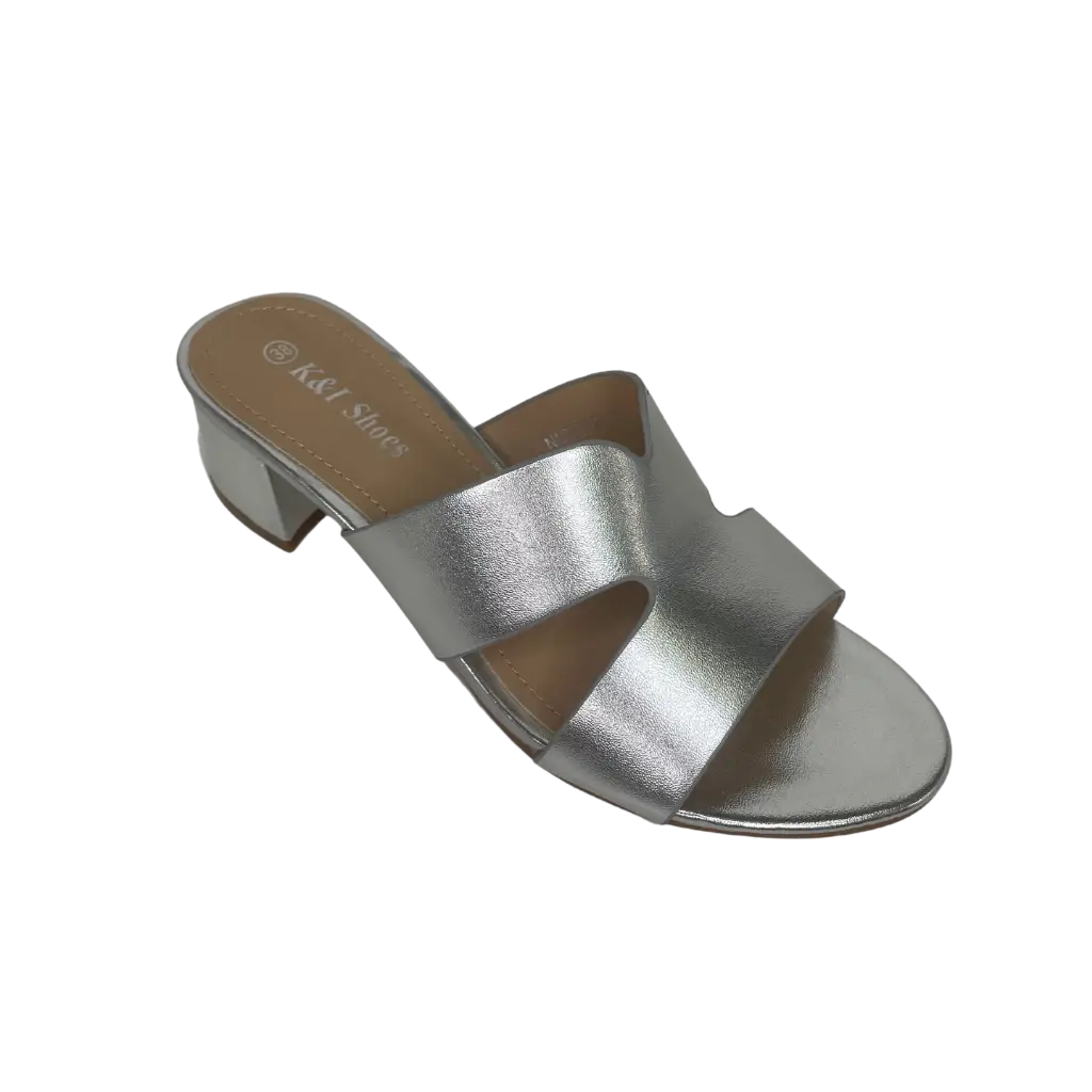NAP-Y12 SILVER - HEEL SANDALS