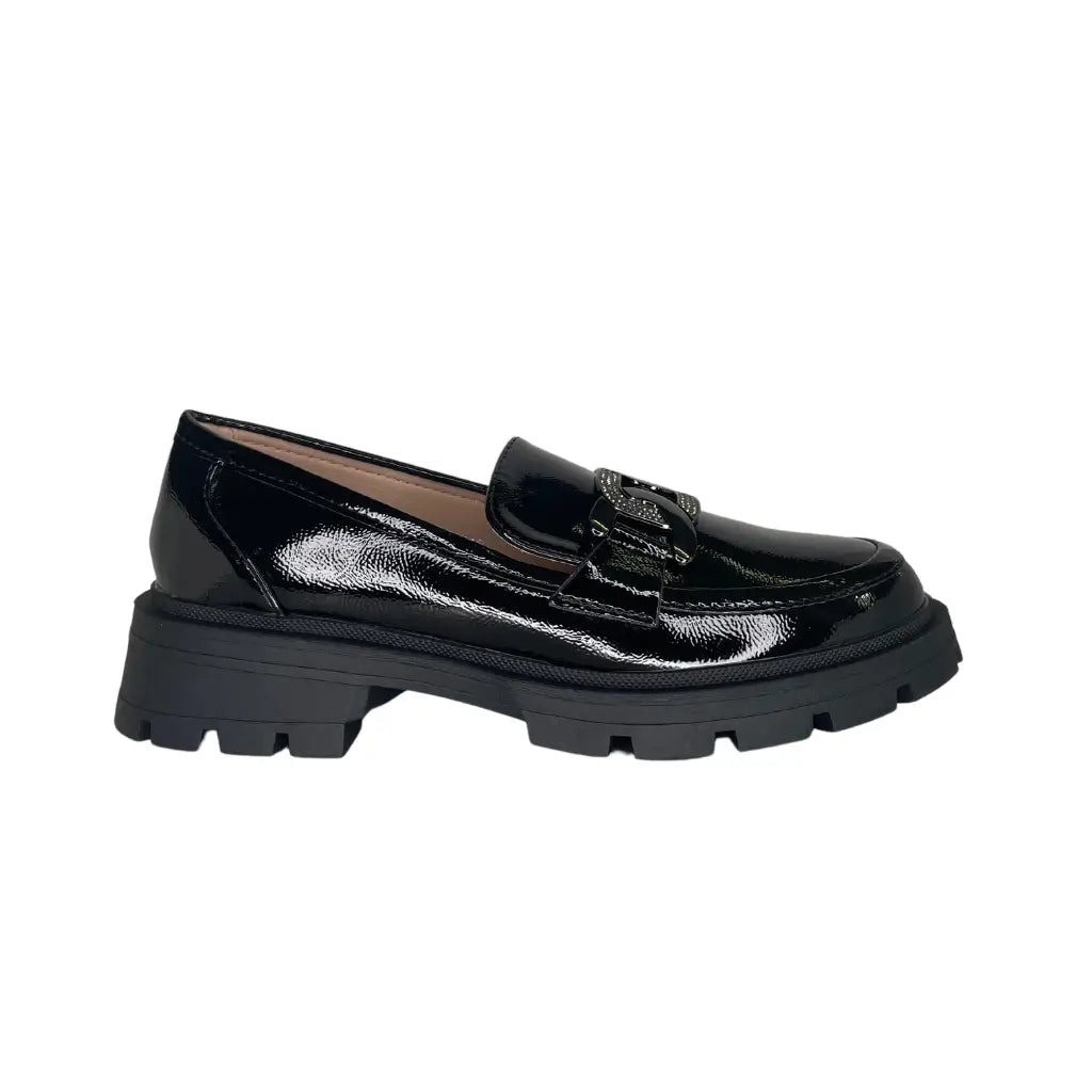 W-212 BLACK - MOCASSINS