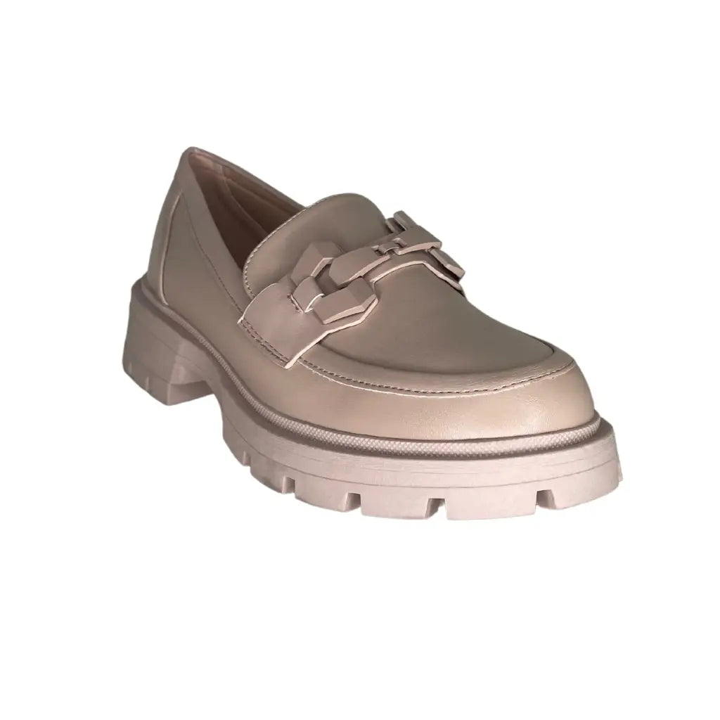 W-258 BEIGE - MOCASSINS