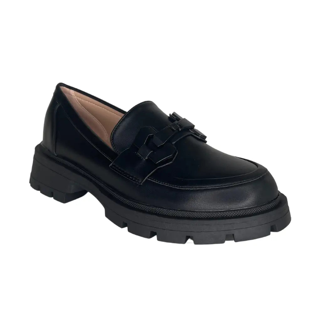 W-258 BLACK - MOCASSINS