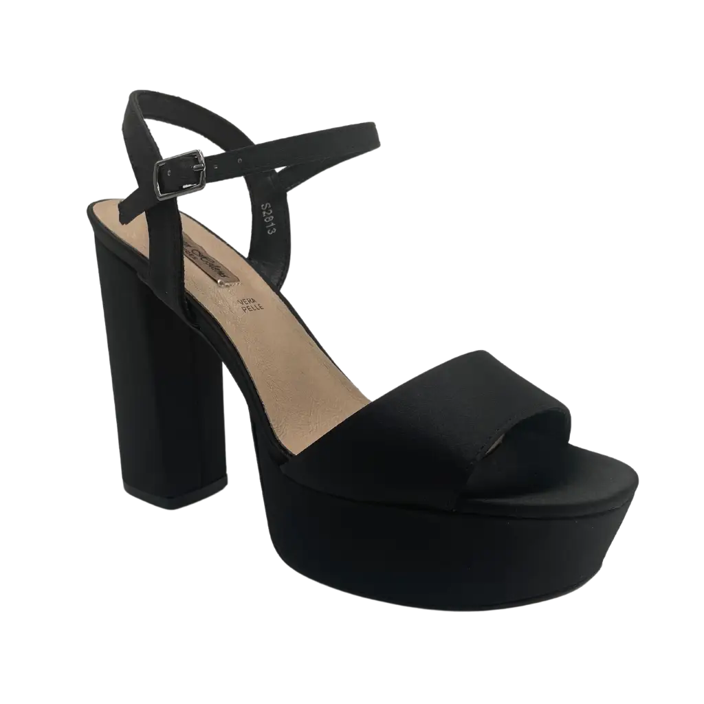 ZM9355 BLACK - HEEL SANDALS
