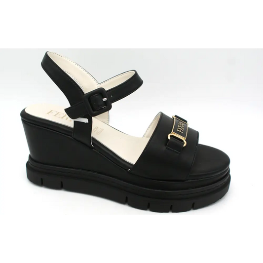 238-25369 Black - HEEL SANDALS - ss25 • WOMEN SHOES
