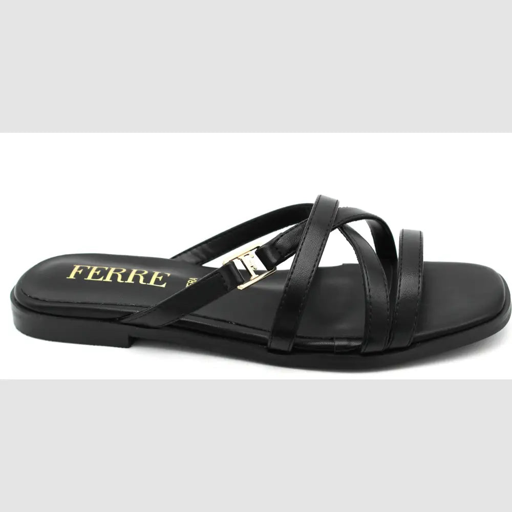 238-26101 Black - SLIDES - SS26 • WOMEN SHOES