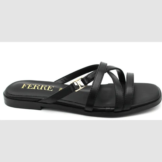 238-26101 Black - SLIDES - SS26 • WOMEN SHOES