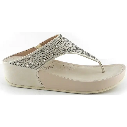 26579 Beige - SLIDES - COMFORT • ss25 • WOMEN SHOES